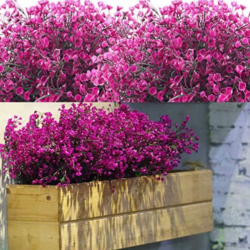 12 Bundles Artificial Shrubs Bushes | Outdoor Decorative Artificial Shrubs | for Floral Arrangement | Table Centerpiece | Home Garden Decor